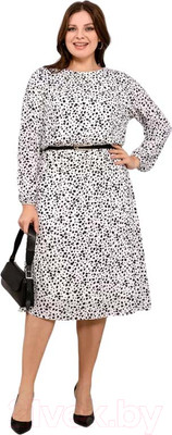 Платье Romgil РТ0011-ПЭ2  (р.170-96-104, молочный/черный)