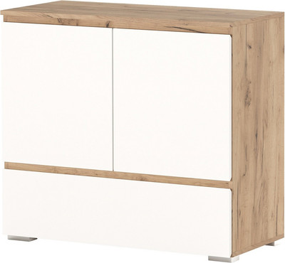 Комод Памир Гретта 2С1Я (крафт золотой/белый)