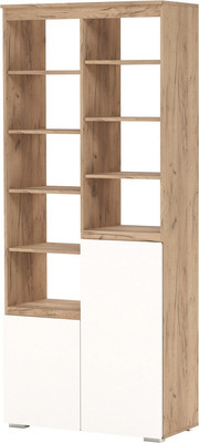 Стеллаж Памир Гретта 2С (крафт золотой/белый)