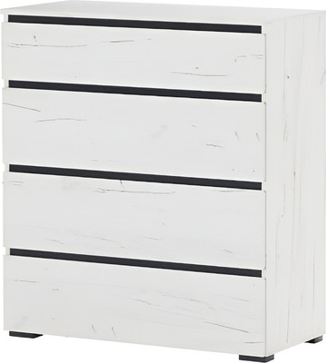 Комод Памир Гретта 4Я (крафт белый/антрацит)