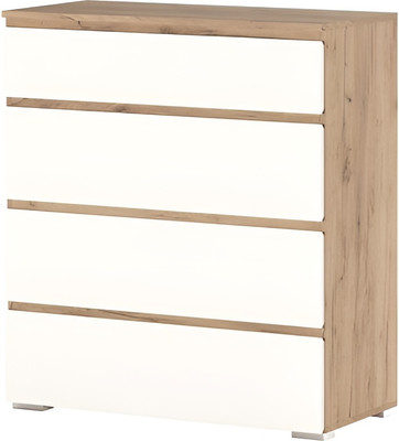 Комод Памир Гретта 4Я (крафт золотой/белый)