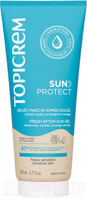 Гель после загара Topicrem Sun Protect Освежающее желе (200мл)