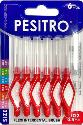 Ершики межзубные Pesitro ISO2 0.9мм (0.6мм, красный)