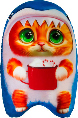 Подушка декоративная Leader Toys Кот Голубая акула / МТ30040