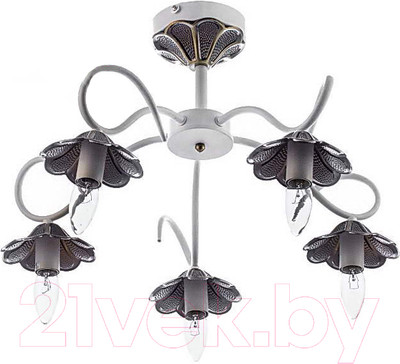 Люстра Aitin-Pro НПБ 02-5х40-105 / RH8076/5 (белый/бронза)