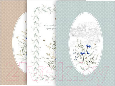 Набор полотенец Listelle Set-3 Васильки 414001