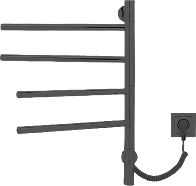 Полотенцесушитель электрический Gloss & Reiter E2.L.43x60.F4 (таймер, муар черный)