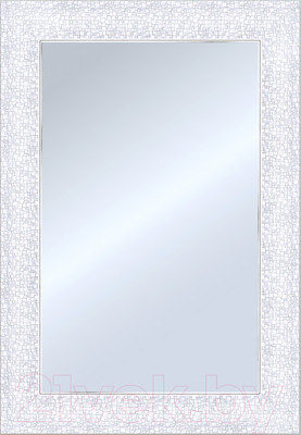 Зеркало Декарт Настенное в раме 8Л1322 (белый перламутр)