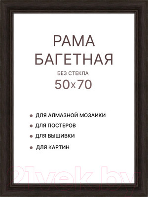 Рамка Декарт 50x70 8Л3972 (темно-коричневый)