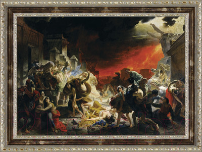 Картина Декарт Последний день Помпеи Брюллов 8Л1912 (в раме)
