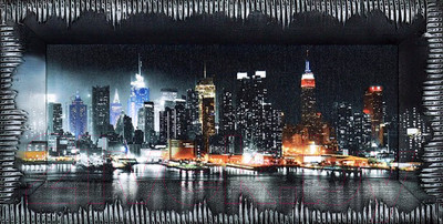 Картина Декарт Ночной Нью-Йорк 8Л1114 (в раме)