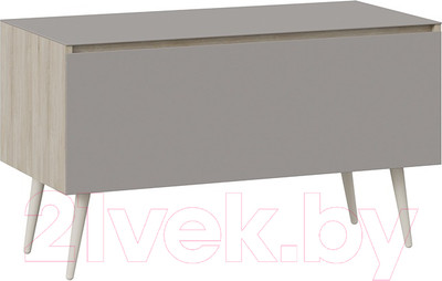 Тумба ТриЯ Глосс СМ-319.03.012 с опорами (баттл рок/стекло Stone светлый)