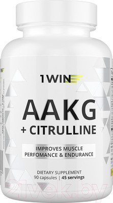 Комплексные аминокислоты 1WIN AAKG Аргинин+Цитруллин (90 капсул)