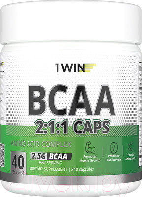 Аминокислоты BCAA 1WIN 2:1:1 (240 капсул)