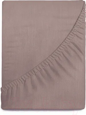 Простыня Verossa На резинке 140x200x20 / 776156 (Melange Mokko)