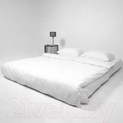 Простыня AksHome Белый 220x240 (перкаль 6793-1)
