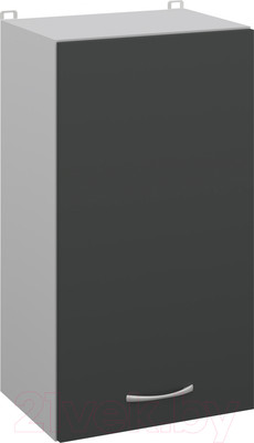 Шкаф навесной для кухни Кортекс-мебель Корнелия Лира ВШ40 (антрацит)