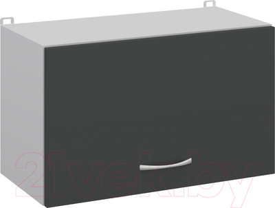 Шкаф под вытяжку Кортекс-мебель Корнелия Лира ВШГ60-1г-360 (антрацит)