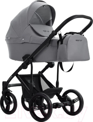Детская универсальная коляска Bebetto Magnum Light 2 в 1  (02/черная рама)