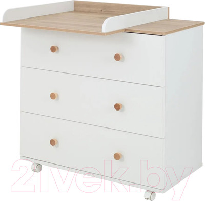 Комод пеленальный Rant Elsa / 121 (Cloud White, 80см)