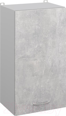 Шкаф навесной для кухни Кортекс-мебель Корнелия Лира ВШ40 (ателье светлый)