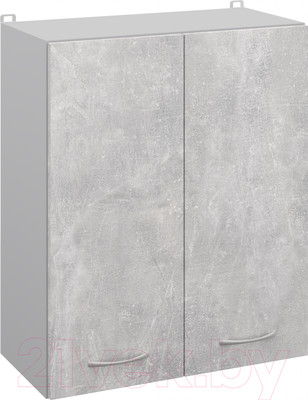 Шкаф навесной для кухни Кортекс-мебель Корнелия Лира ВШ60 (ателье светлый)