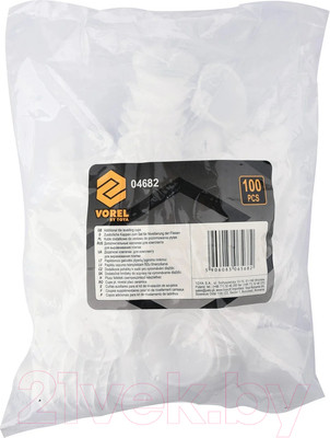 Клинья для выравнивания плитки Vorel 0.75мм / 04682 (100шт)