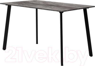 Обеденный стол Millwood Шанхай Л18 120x70 (сосна пасадена/металл черный)