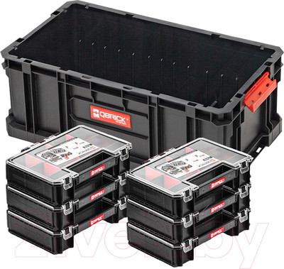 Набор ящиков для инструментов QBrick System Two Box 200 + 6 Two Organiser Multi / Z251613PG001 (черный)