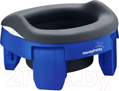 Дорожный горшок Roxy-Kids HandyPotty / HP-255DBG (синий/графит)