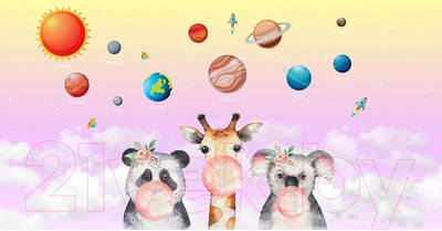 Фотообои листовые Citydecor Bubble Gum 7 (500x260см)