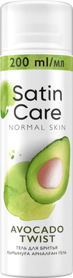 Гель для бритья Gillette Satin Care Авокадо для нормальной кожи (200мл)