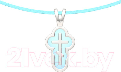 Крестик из серебра ZORKA 0520011.04.REL (со шнуром 55см)
