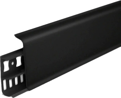 Плинтус Ideal Деконика 007 фигурный 85мм (2.2м, черный)