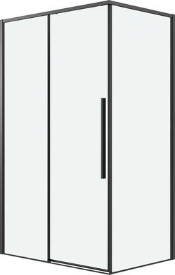 Душевой уголок Grossman Galaxy 100x80x195 / 120.K33.01.1080.21.00 (черный матовый/прозрачное стекло)