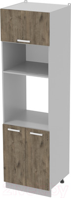 Шкаф-пенал кухонный Интерлиния Компо ПШД-№18-2145 (дуб веллингтон)