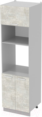 Шкаф-пенал кухонный Интерлиния Компо ПШД-№18-2145 (бетон лайт)