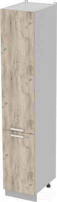 Шкаф-пенал кухонный Интерлиния Компо НШП-№2-2145 (дуб серый)