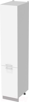 Шкаф-пенал кухонный Интерлиния Компо НШП-№2-2145 (белый платинум)