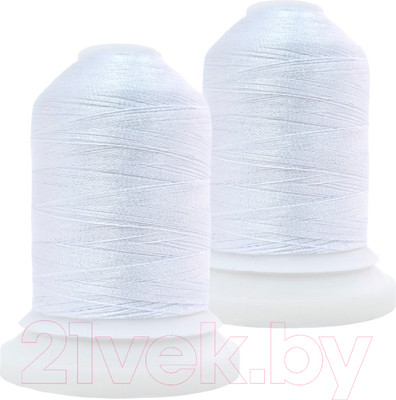 Набор вышивальных ниток Sentex 120D/2 1000 ярд 1000-2 (белый)