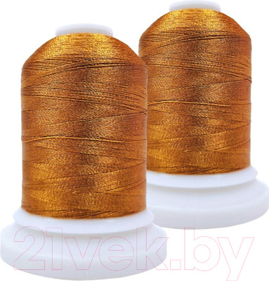 Набор вышивальных ниток Sentex 120D/2 1000 ярд B215-2 (рыжий)