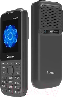 Мобильный телефон Olmio P33 / 046388 (черный)
