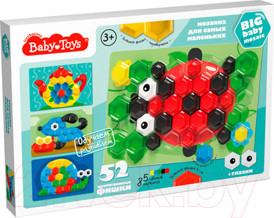 Развивающая игра Baby Toys Мозаика Божья коровка / 03577