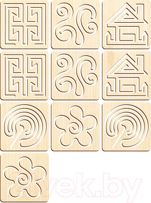 Развивающий игровой набор Лесная мастерская Межполушарные доски. 10 трафаретов / 10391927