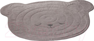 Коврик Pasionaria Тедди Декоративный 130x100 (светло-серый)