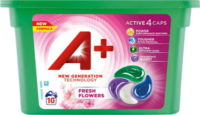 Капсулы для стирки A+ Fresh Flowers Универсальные (10x22г)