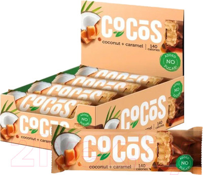 Набор протеиновых батончиков FitnesShock Карамельный кокос (12x35г)