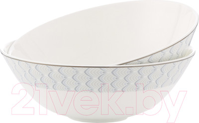 Набор салатников Gipfel Caroline 42932 (2шт, белый)