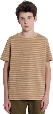 Футболка детская Mark Formelle 113432 (р.128-64, полоска на карамели)