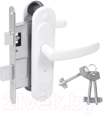 Замок врезной Зенит Абсолют ЗВ9.2-08 (белый)